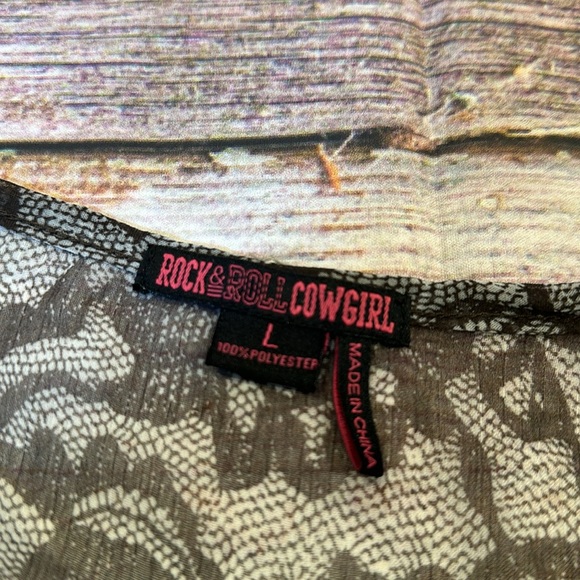 Rock & Roll Cowgirl • Brown Honky Tonk Dress • Sz L - Picture 8 of 13